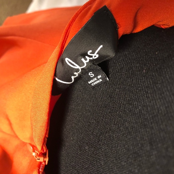 Lulu’s Orange Red Colorful Striped Backless Dress size Small - Picture 9 of 15